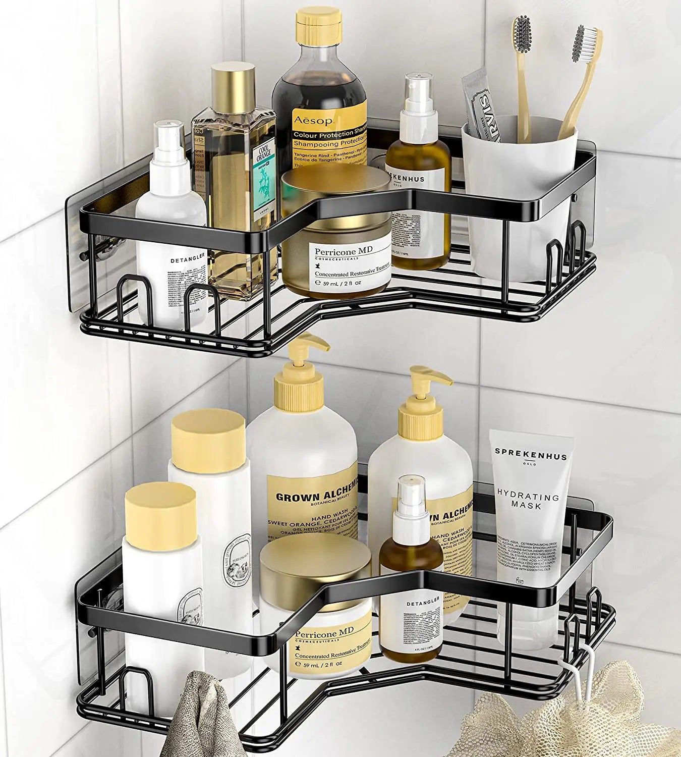 Storage Holder Adjustable Handrails Bathroom Kitchen Stainless Steel Sink Brush Soap Bottle Sponge Drain Storage Caddy Holder
