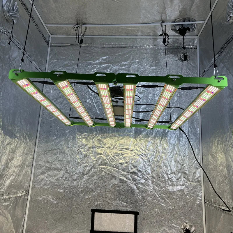 No Tax to EU UV IR Separate Switches KingBrite P55 600W LM301H EVO Mint White+Emerald Green 660nm UV IR LED Grow Light Bar