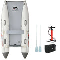 AQUA MARINA Inflatable 5 Person 335*160cm Double Body PVC Touring Boat 4+1 Air Chambers DWF Air Floor Deck for Drifting Offshore