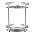 Bathroom Space Aluminum Corner Basket Wall-Mounted Shower Caddy Single Layer Triangle Shelf Bathroom Corner Shelf Organizer