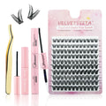 Professional Diy Cluster Eyelash Private Label Band Segment Winged Cluster Mink Lashes Segment Lashes Custom Kit Lash Diy