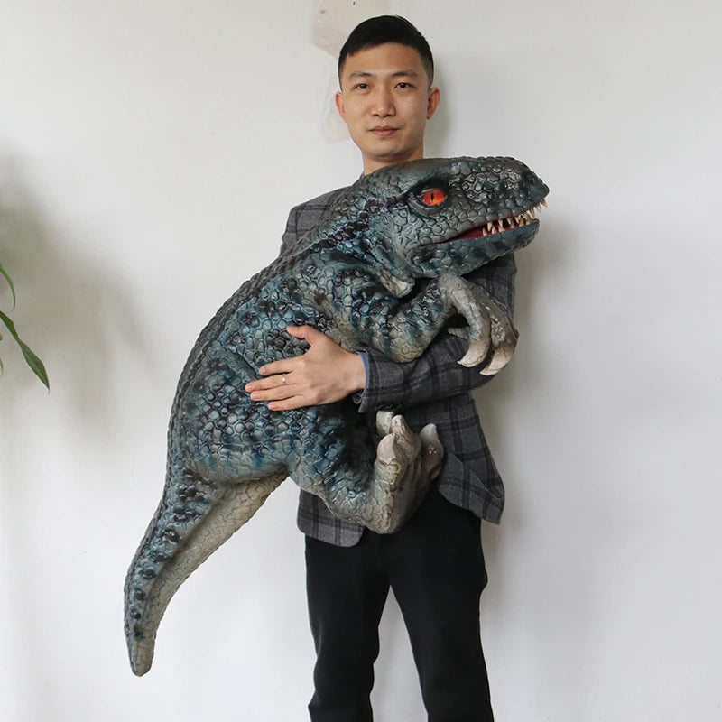 Cute Soft Rubber Skin Realistic Finger Dinosaur Puppet for Kids Party