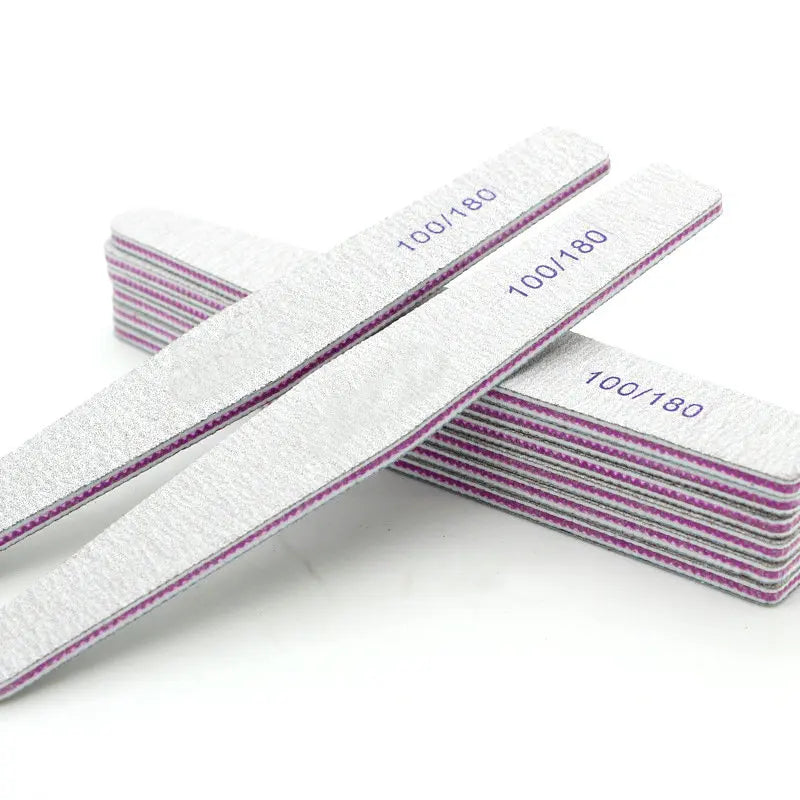 Professional Custom Logo Double-Sided 80/80 100/100 100/180 Grit Nail File