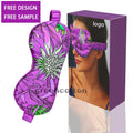 Custom Logo Silk Eye Mask Elastic Band Breathable Lunch Break Sleep Eye Mask Stain Travel Soft Comfortable Silk Eye Mask