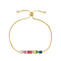 Fashion Colorful Necklace Rainbow Choker Necklace Rainbow Crystal Rhinestone Pendant Necklace for Men and Women