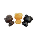 HUIYING Natural Powder Crystal Kitty Kt Cat Carving