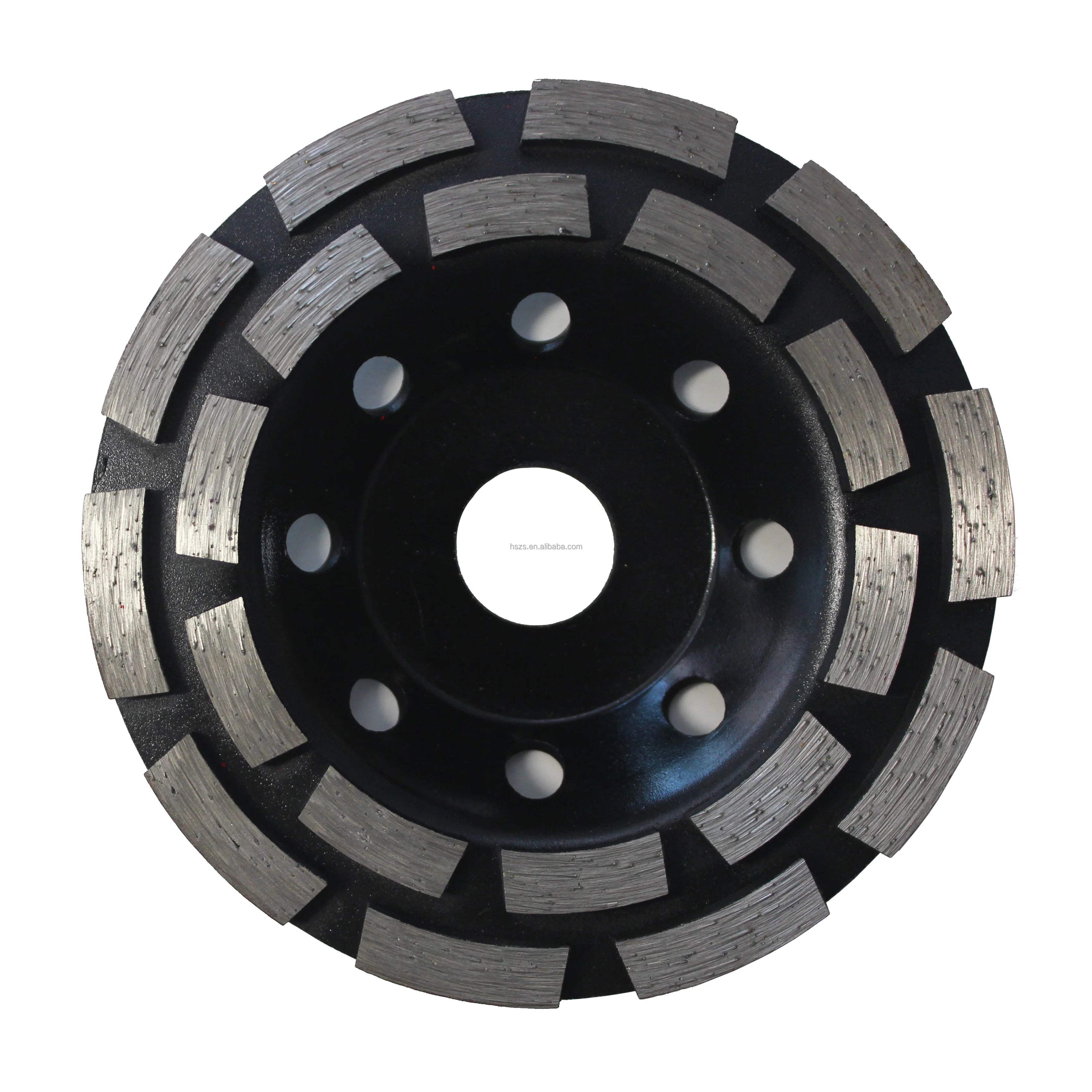 5\" Double Row Diamond Cup Wheel Brazed Abrasive Disc for Fast Grinding of Concrete Surfaces and Floors OEM Supported