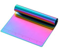 Multifunctional Stainless Steel Dough Scraper Rainbow Color Food Scraper for Pastry Cake Pizza Cutter
