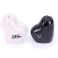 Bride Groom Ceramic Salt Shakers Birds Heart Pepper Shaker Wedding Favor Guests Gift