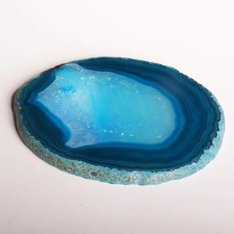 Natural Agate Raw Stone Agate Slices Nail Beauty Colored Agate Pieces