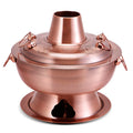 Luxury Chinese Style Stainless Steel Charcoal Hot Pot 28/32/34/36 Cooking Copper Thai Shabu Shabu Hot Pot Cooker