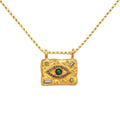 Trending Jewelry for 2023 INS Stainless Steel Gold Plating Hiphop Body Hidden Camera All Seeing Eye Necklace