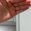 Factory Wholesale 925 Sterling Silver Full Cubic Zircon One Bar Pendant Necklace for Women Jewelry Gifts