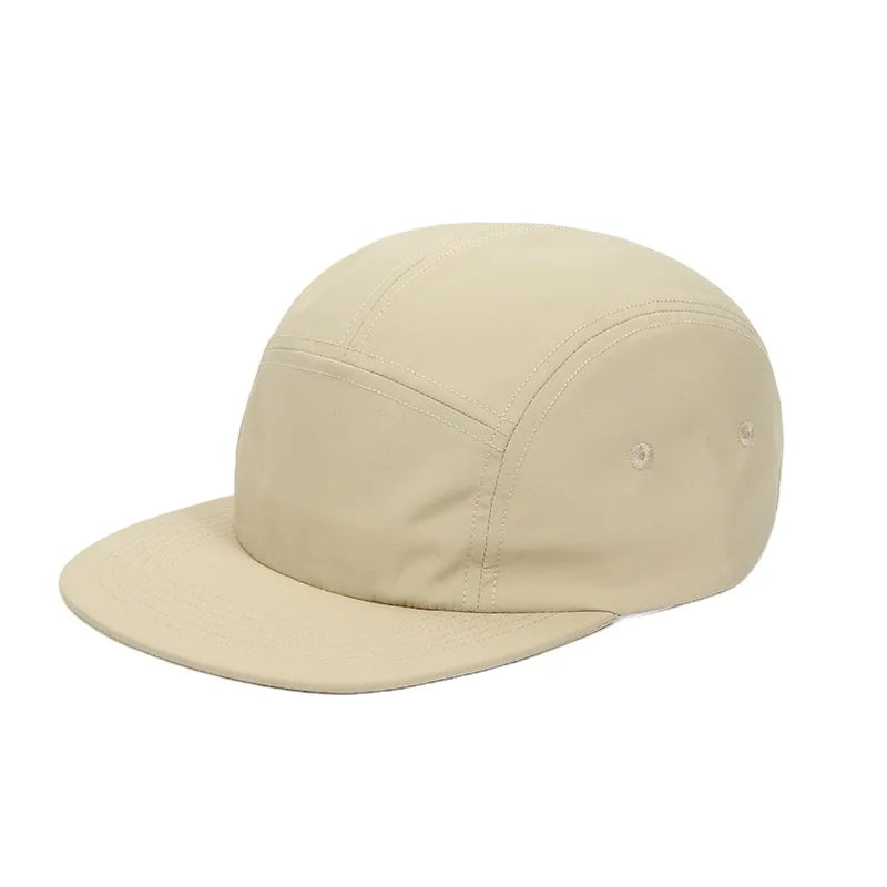 Wholesale Factory Manufacturer Custom Adjustable Waterproof Nylon 5 Panel Camp Caps 5 Panel Hats