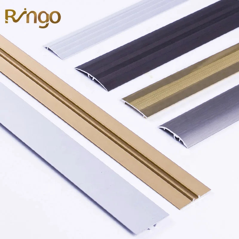 Best-Selling Aluminum Alloy 6063 Anodized/Powder Coated 4.2mm Height Door Threshold Strip Flooring Laminate Edge Trim Metal