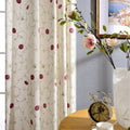 XinLan Best Seller Floral Curtain Pattern Elegant Hotel Faux Linen Cloth Curtain for Living Room