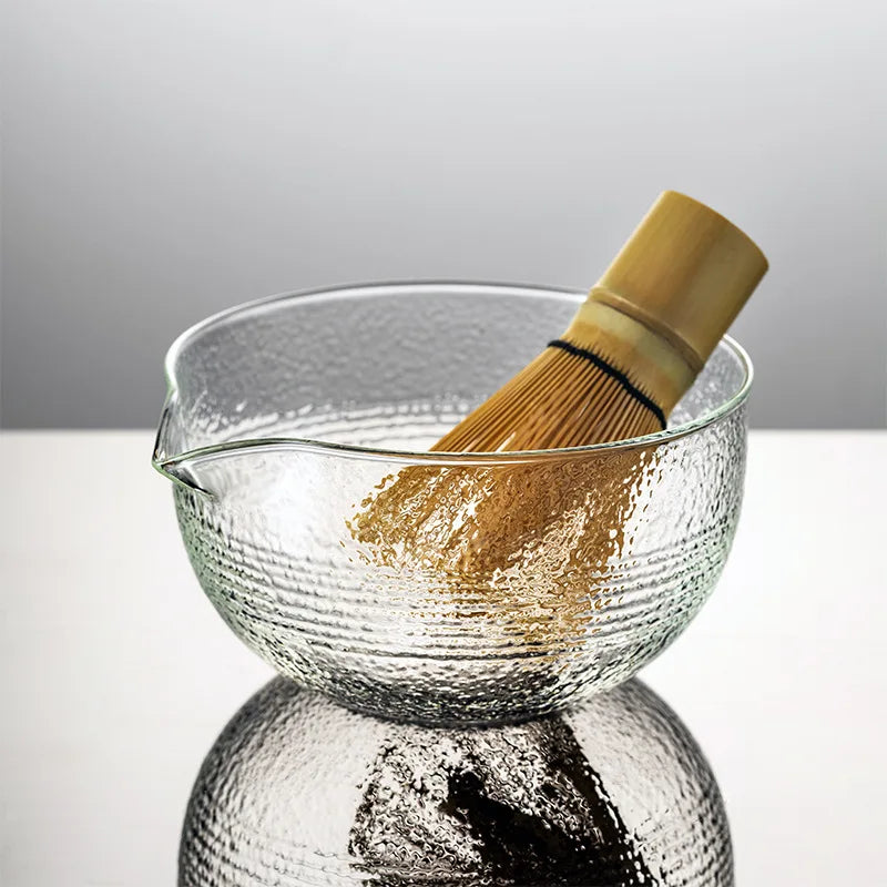 Custom Matcha Bowl Ceremony Kit Matcha Tea Set Bamboo Whisk Scoop Glass Whisk Holder for Traditional Japanese Tea Ceremony