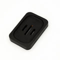 Black Bamboo Soap Dishes Set Shower Natural Bar Soap Holder Tray Clean Function Soap Saver
