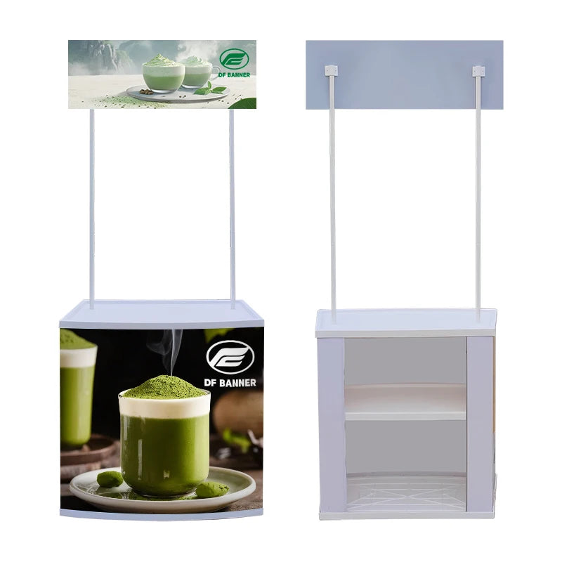 Durable Portable Indoor/Outdoor Exhibition Booth Display Stand Economical Reusable PP ABS Promotion Counter for Events