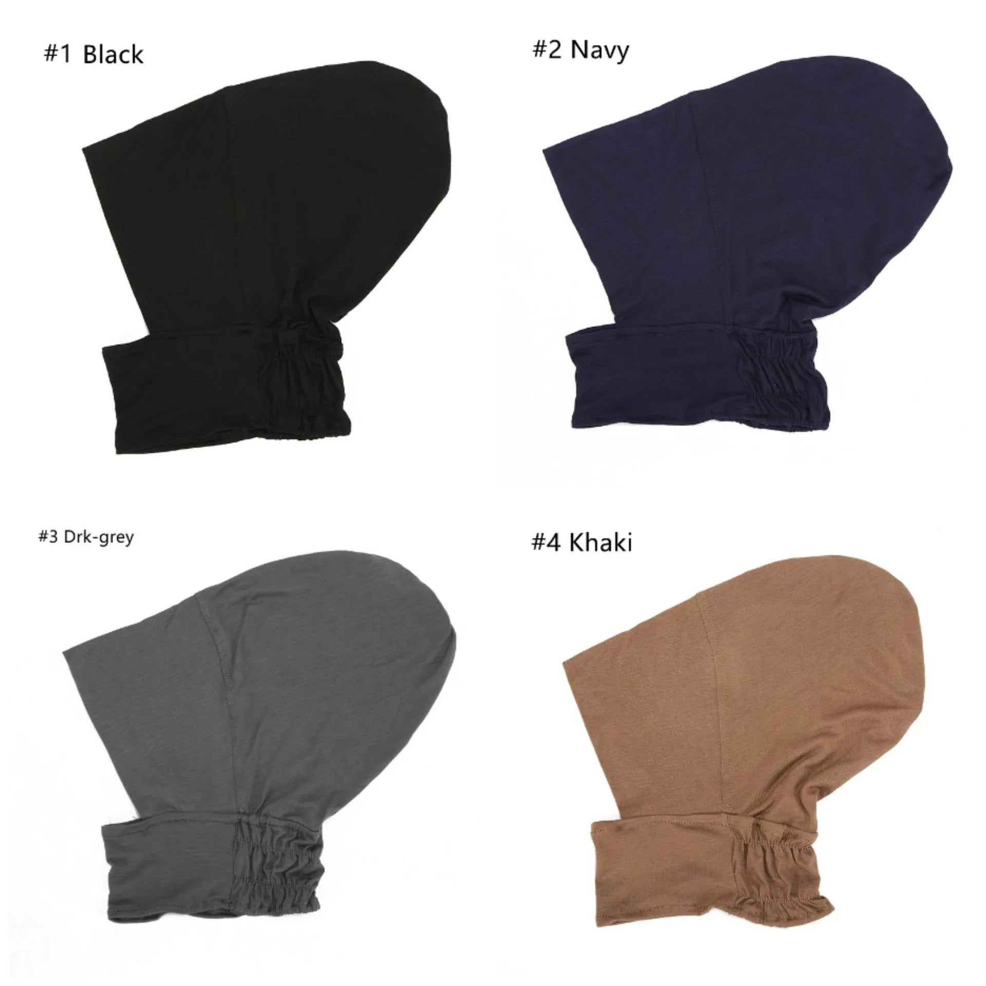 Wholesale Fashion Women Soft Cotton Elastic Hijab Muslim Full Cover Inner Hijab Underscarf Islamic Bonnet Hijab