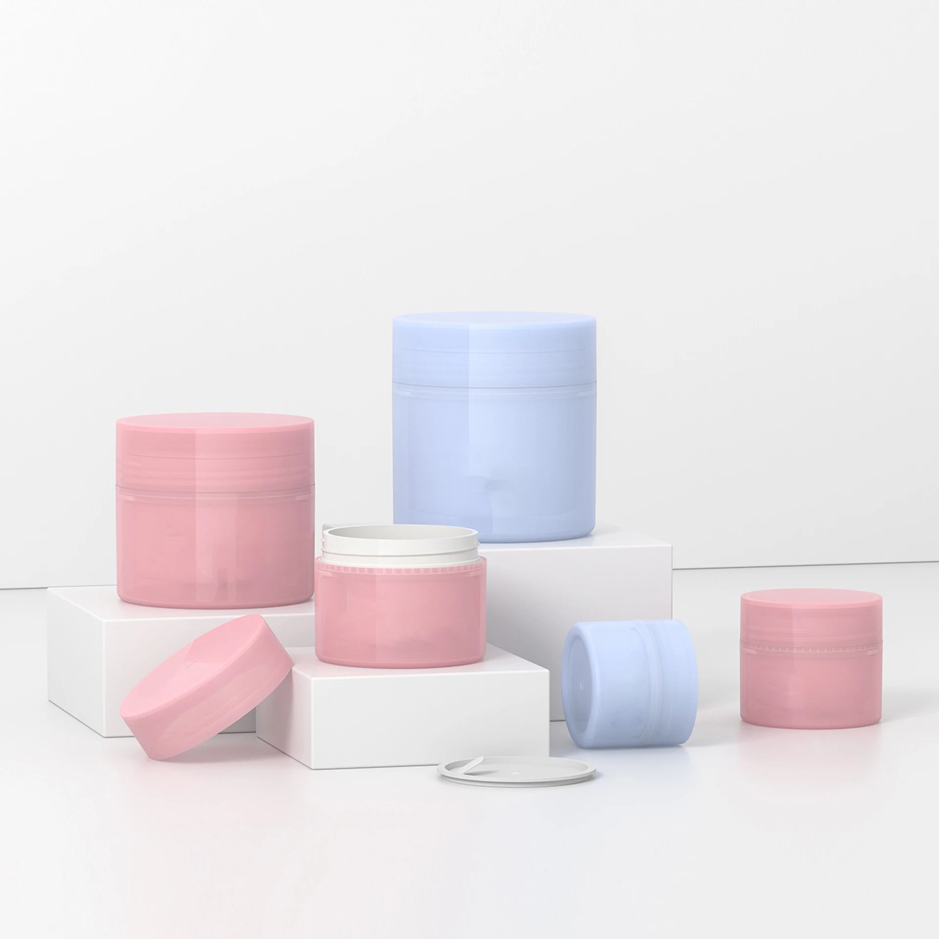 OEM ODM HDPE Skincare Jar Packaging 5g 10g 30g Cosmetic Container and Empty Body Cream Jar for Hair Care Skin Care