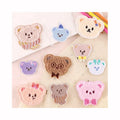 Hot Self-adhesive Clothing Cartoon Animal Bear Motif Patches for Stationery Box Notebook Diy Shoe Towel Embroidered Garment Patch
