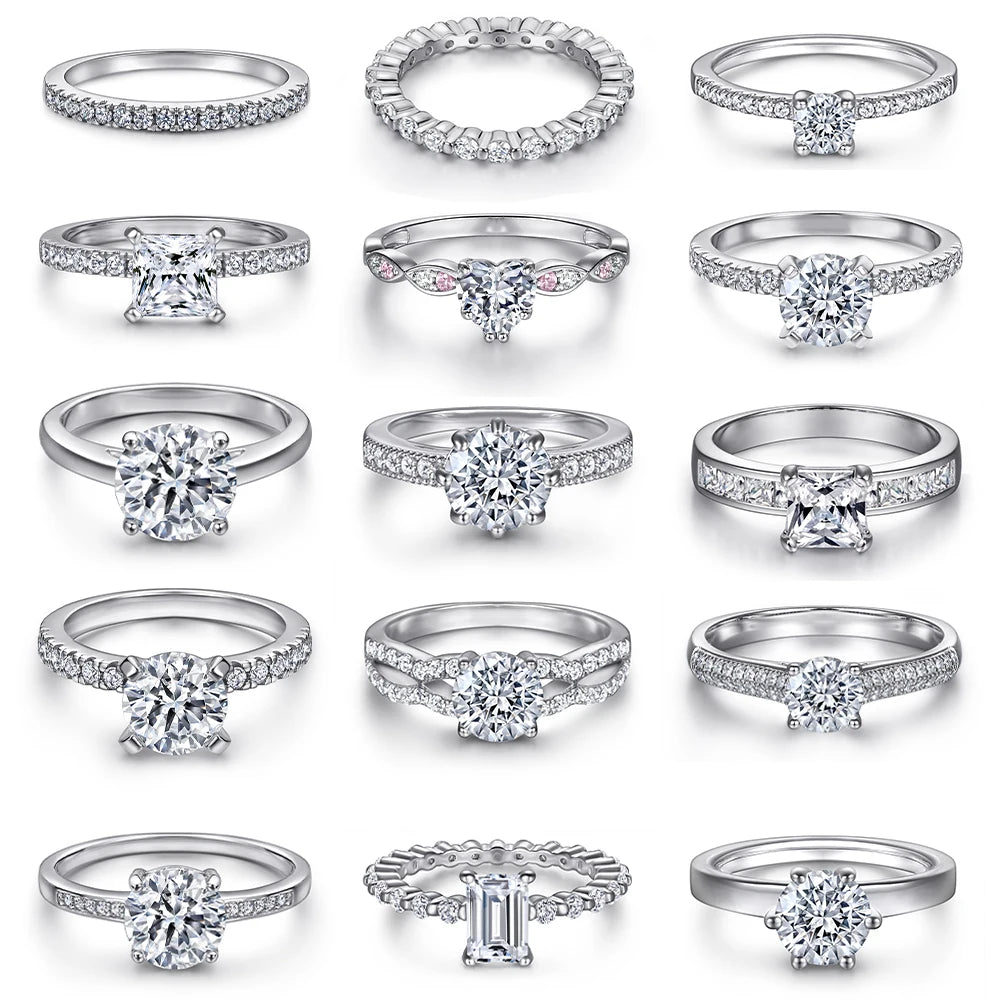 Customized 18K Gold CZ Stones 5A Quality Cubic Zircon Rings Wedding Engagement Ring