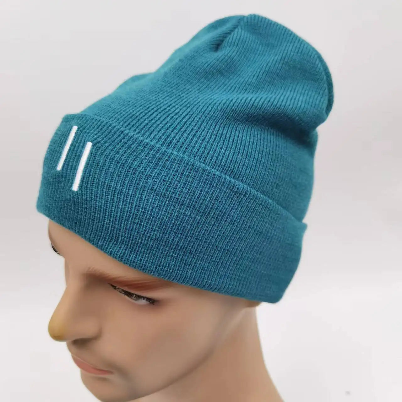 New Promotion Classic RPET Cap Knitted Winter Hat Beanie Recycled Polyester Custom Embroidery Beanie Knitted Hat