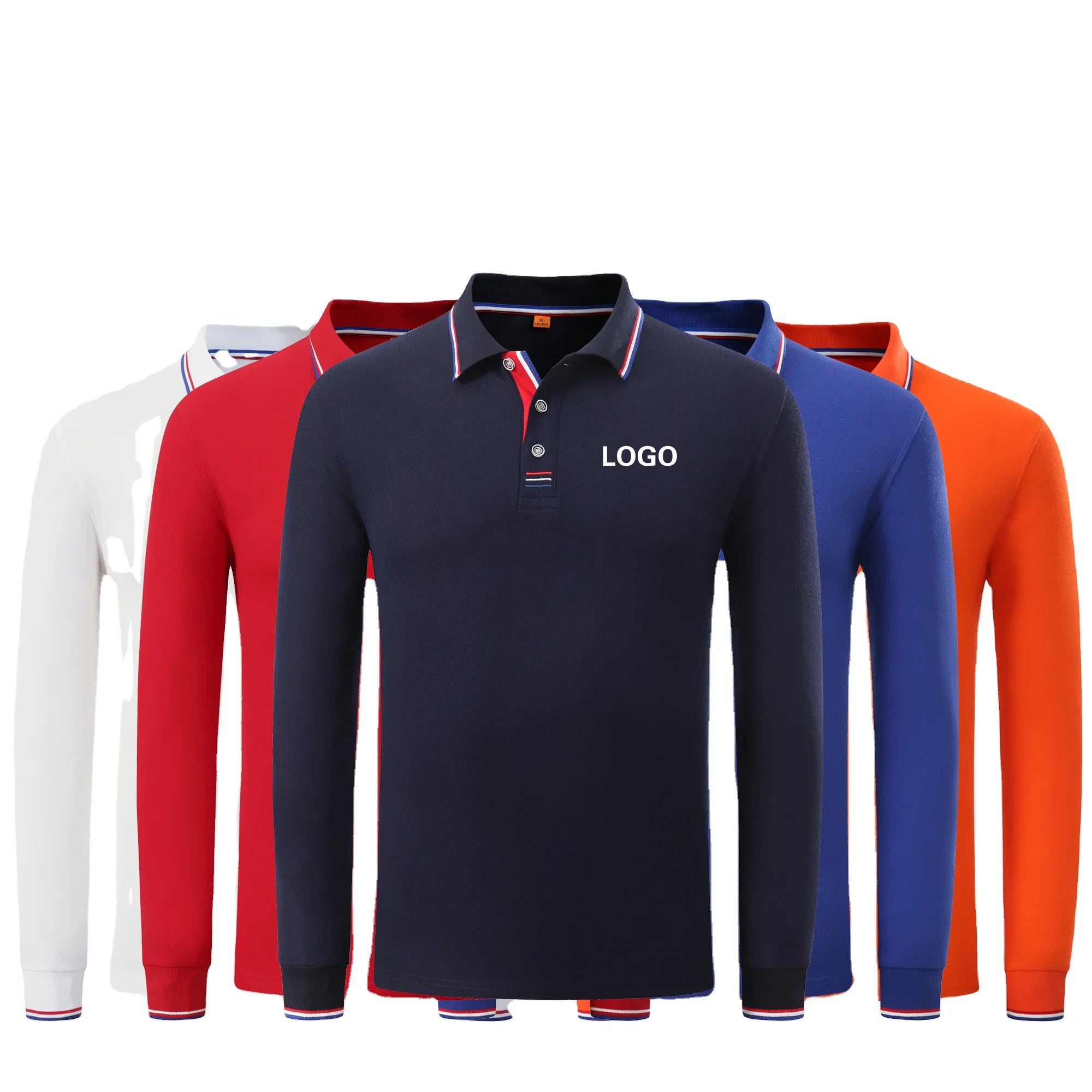 Wholesale Trendy Fashion Blank Cvc Lapel 240g Knitted Golf Shirt Work Clothes for Men and Women Custom Breathable Anti-Wrinkle