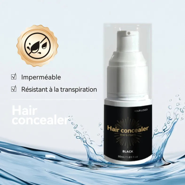 Custom semi Permanent Plant Based Black Cover Root Liquid Hair Concealer Lasting 5-10 Days With Label and Box