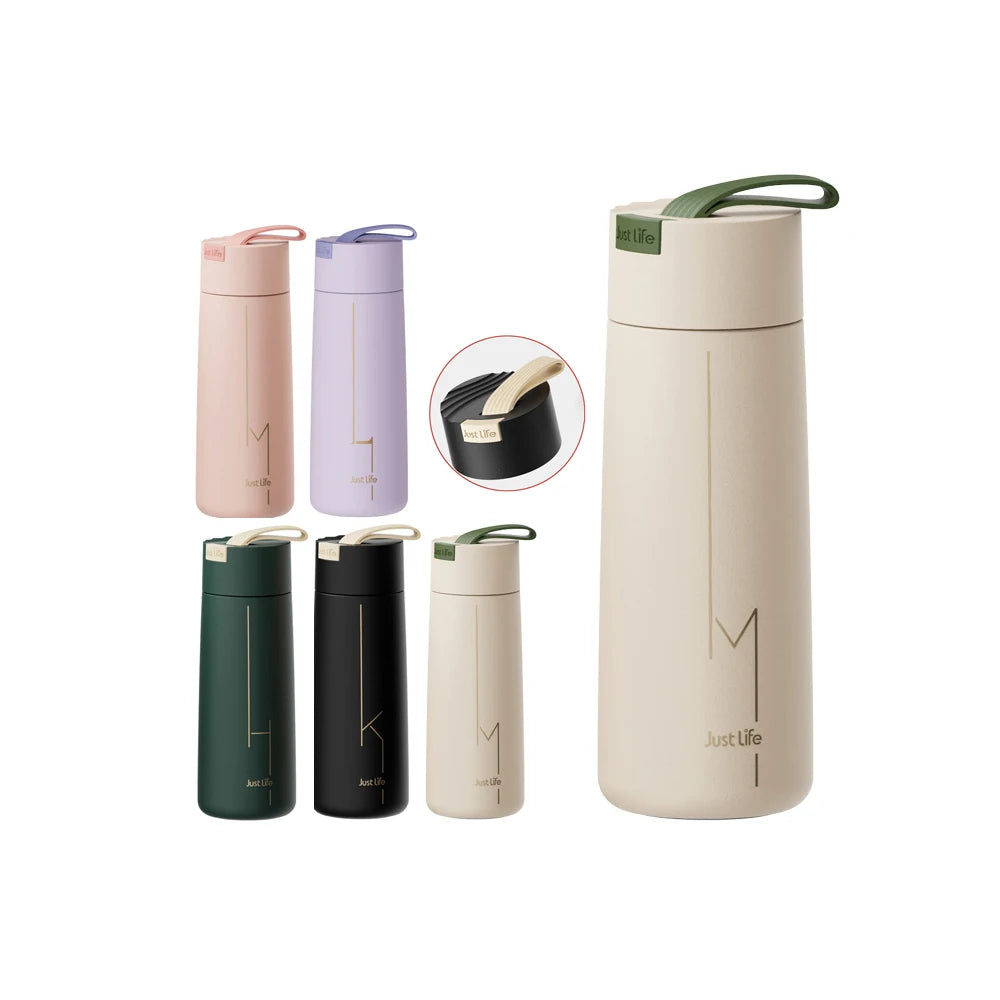 Fashion Portable Water Bottle With Tea Infuser 350 ml Leakproof Double Wall Vacuum Flask Stainless Steel Insulated Water Bottle