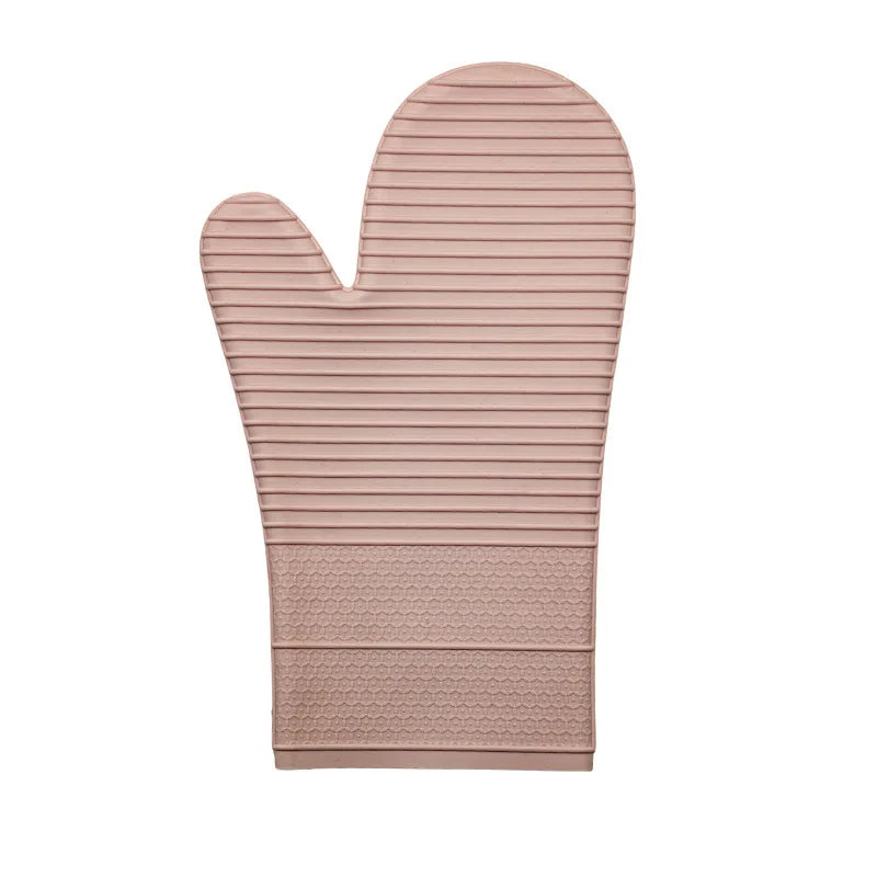 Oven Mitts Silicone Anti-Scalding Gloves Anti-Slip Thickened Insulation High Temperature Resistant Baking