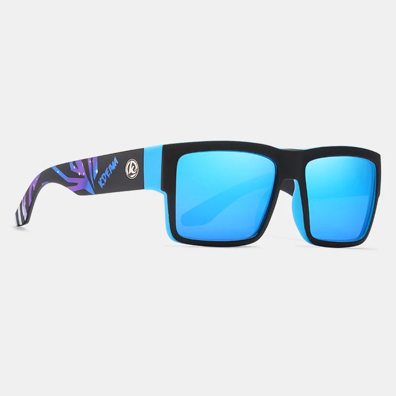 KDEAM Wholesale Hot Classic Square Sport Sunglasses Men Shades Genuine Film UV Resistant Polarized Sunglasses Luxury Gafas KD093