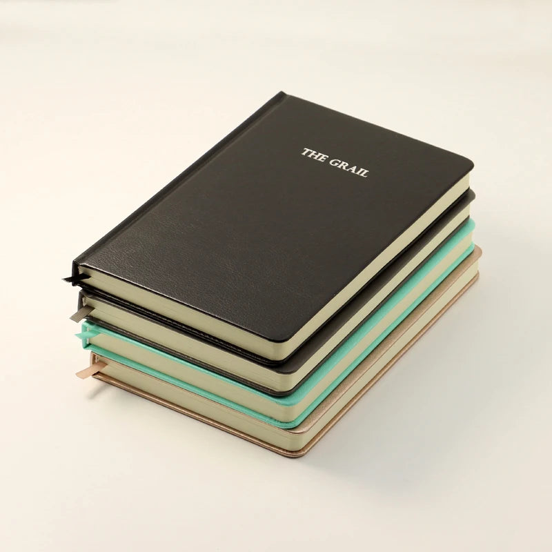 Custom A5 Hardcover Dotted Pu Leather Journal Notebook Sewing Binding Diary Gift Planner 100 Sheets 2024