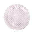 Dot Gold Foiled Modern Napkins Disposable White Print Paper Plates for Easter Party Shinning Stars Foil Stamping Degradable