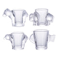 Creative Design Custom Logo & Color Available Cute Animal Shaped Bear Shot Glass Porcelain/Melamine for Party Use