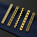 High-grade Delicate Stainless Steel Hollow Fashion Gold Light Luxury Personality Tie Clip Model T9-27 Made in China Unisex