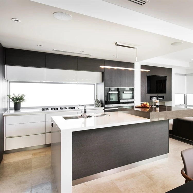 Modern Style Custom Kitchen Cabinet Simple Design in Wood Material for Kitchen Cuisine