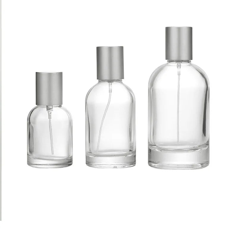 MUB 50ml 1.7 OZ Leak Proof Refillable Travel Atomize Empty Glass Crimp Neck Perfume Spray Bottle for Women Men Traveling