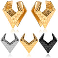 Evorte Classic Vintage Saddle Flower Ear Gauges Plugs Stretched Expander Ear Tunnels Weights Stainless Fashion Piercing Jewelry
