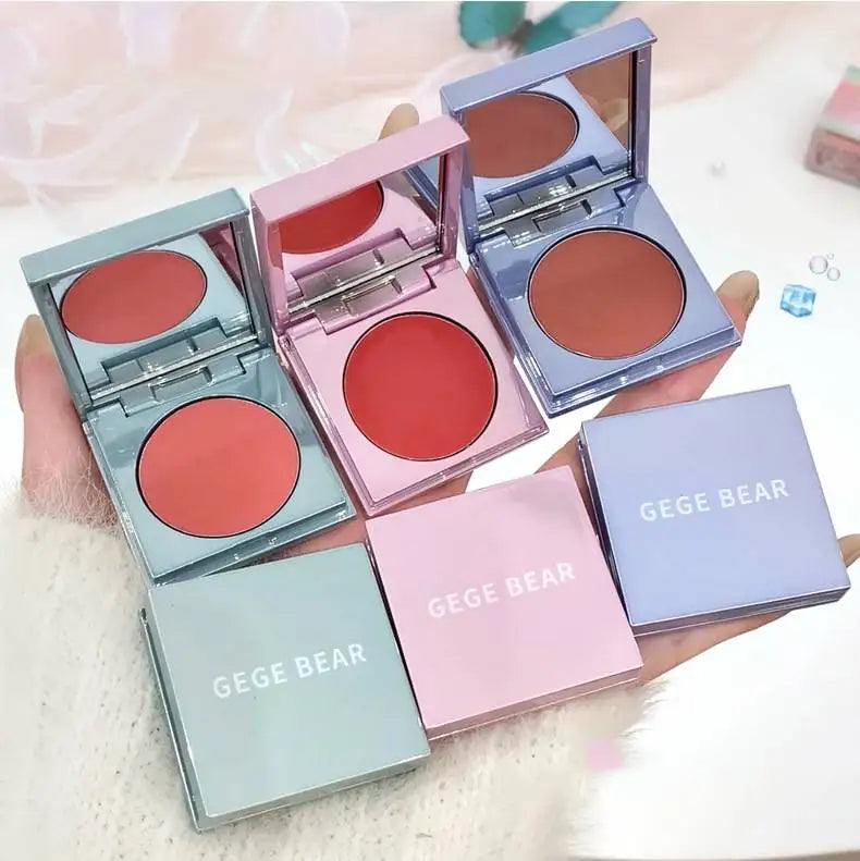 Private Label Waterproof Long-lasting Highlighter Cream Blush Gege Bear Moisturizing Vegan Cream Blush Palette