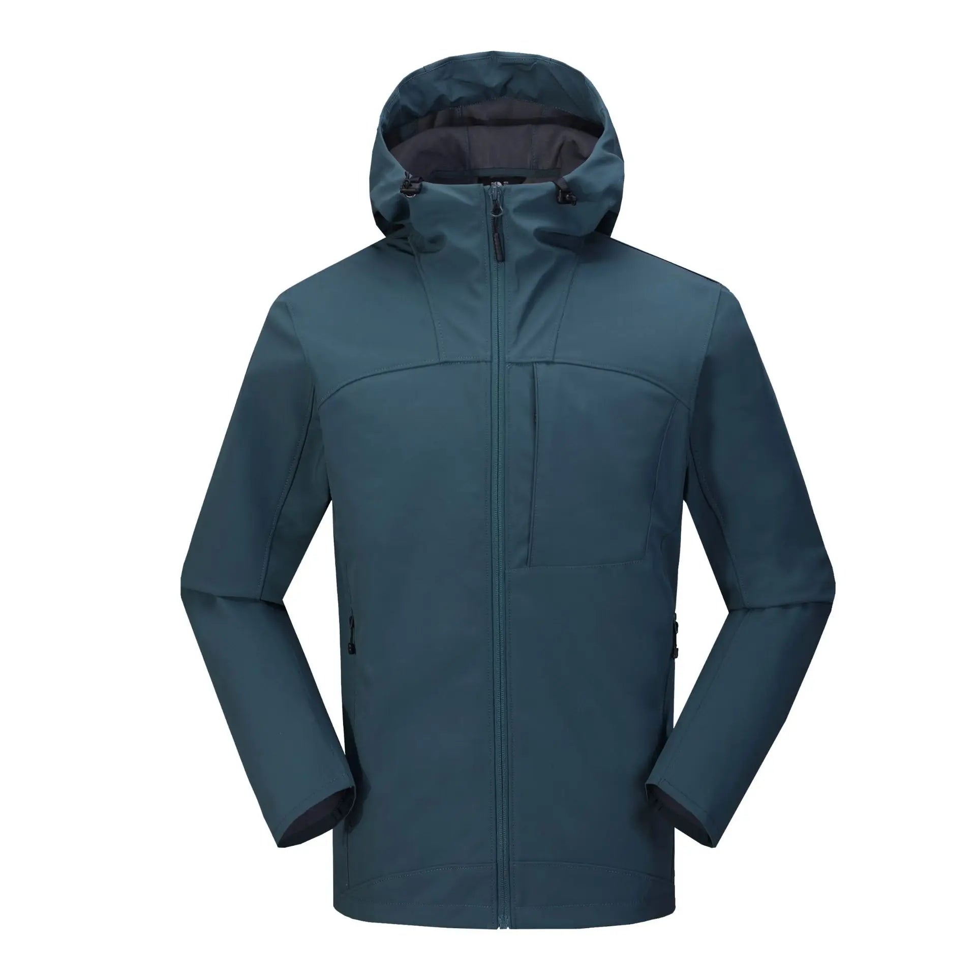 Professional Factory Windproof Custom Men Outdoor 100% Polyester Windbreaker Waterproof Men's Hooded Soft Shell Jacket