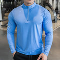 Sportswear Men Workout Training Running Quick Dry Gym Mens Fitness T- Shirts Sport Long Sleeve Compression Shirts for Men MegaBDM