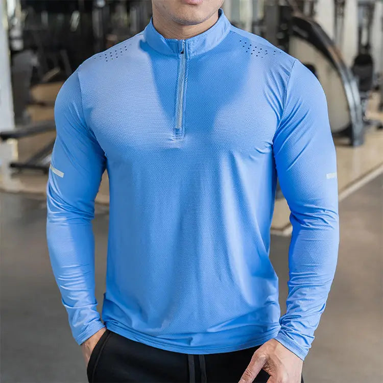 Sportswear Men Workout Training Running Quick Dry Gym Mens Fitness T- Shirts Sport Long Sleeve Compression Shirts for Men MegaBDM