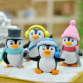 Mini Ornaments Home Decor Furnishing Anime Figure Micro Landscape Miniature Cake Topper Penguin