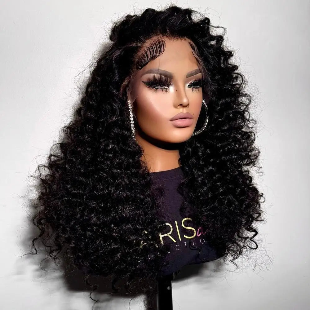 Charming Wholesale 100% Virgin Human Brazilian Curly Bob 13*4" Lace Front Hair Wigs Short Curly Wig Double Drawn Jerry Curly Wig