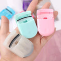 Wholesale Custom Logo Mini Portable Cosmetic Tool Plastic Curling Silicone Pad Eyelash Curler With Packaging