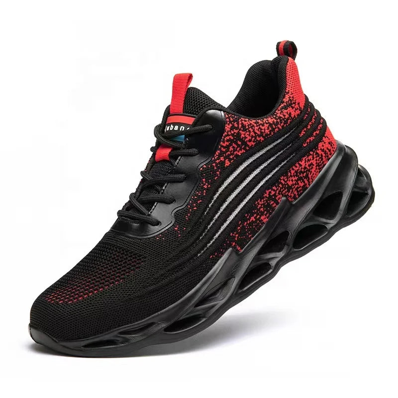 comfort Fashion Breathable Lightweight Low Cut Running Sports Sneaker Online Shopping Safety Shoes Working