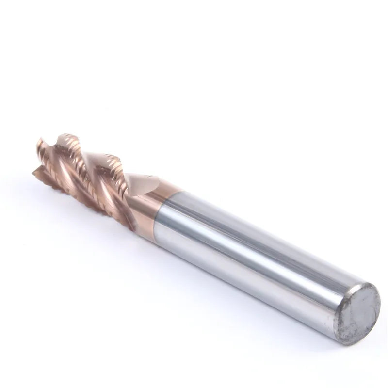 Hrc 55 4 Flute Cnc Lathe Machine Roughing End Mill Tool End Mill Bits for Steel