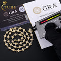 Factory Price Luxury Shinning 8mm 925 Sterling Silver VVS Iced Out Moissanite DiamondThistles and Thorns Link Chain Necklace